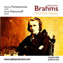 3 sonates de Brahms pour violon et piano - Saphir productions